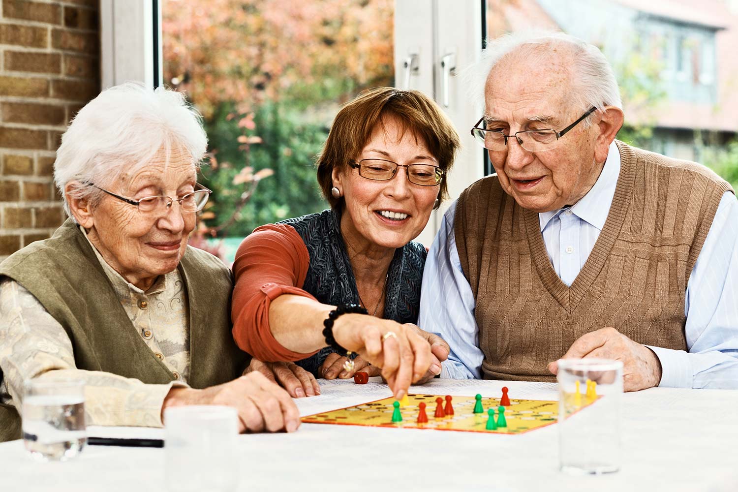 SeniorsPlayingGame The Cottages of Hilltop